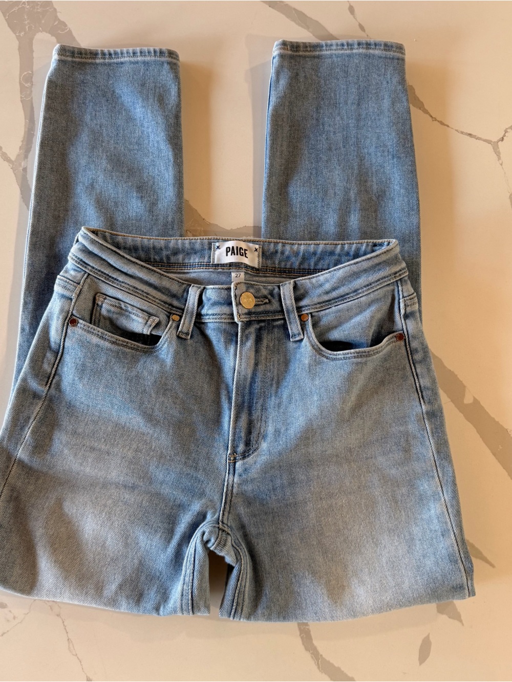 PAIGE Light Blue Skinny Jeans